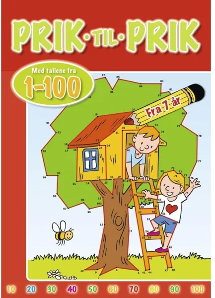 Prikk til prikk: 1-100 (Lekehus) - Hobby - hefte