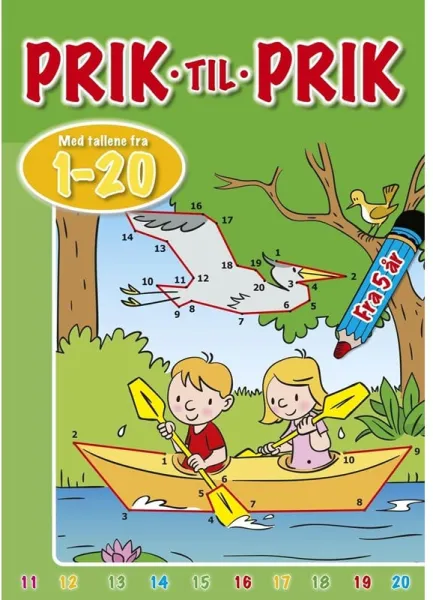 Prikk til prikk med tallene fra 1-20 (Kano) - Hobby - hefte
